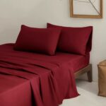 Sheet Set Solid Color Brushed Fleece 3-Piece, 4-Piece, and 6-Piece Bedding Sets